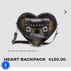 Dr. martens leather heart bag